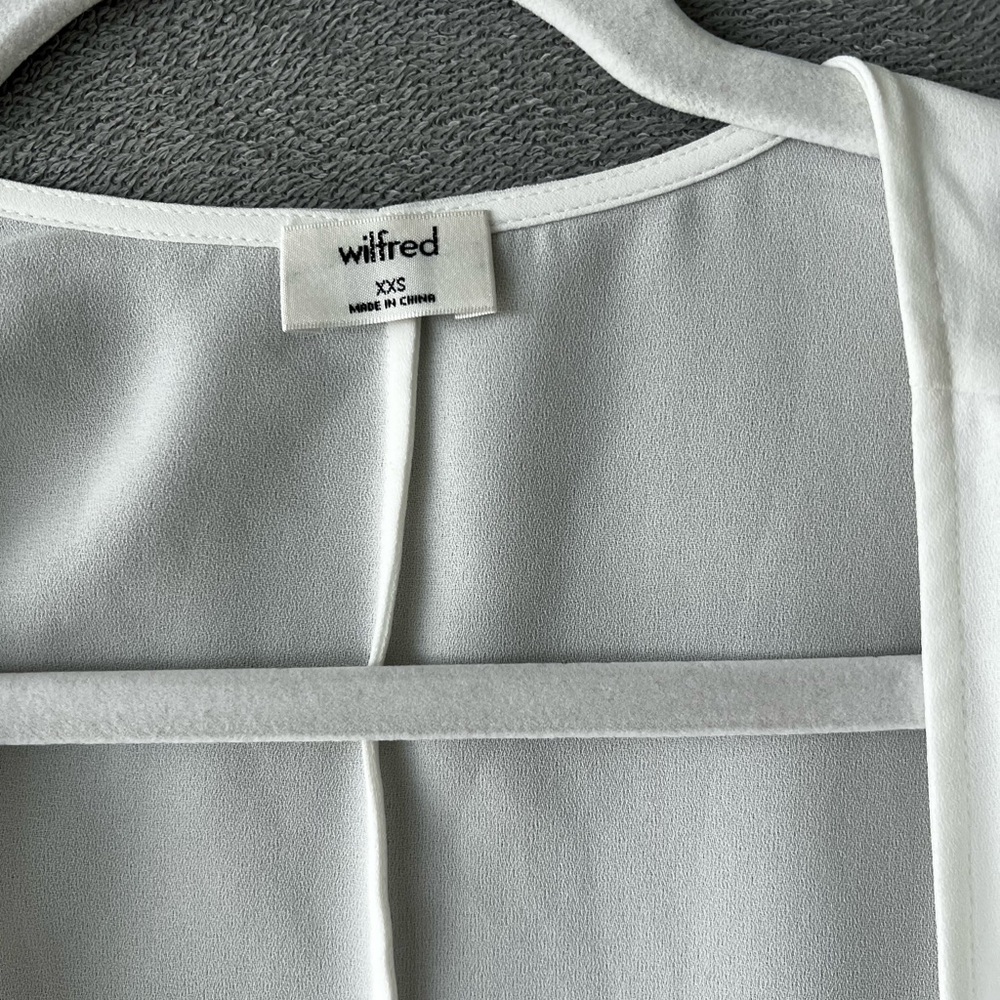 Wilfred Cream Tie-Front Blouse - Picture 2 of 7